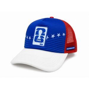 FIFA World Cup 26 Trucker Hat USA Canada Mexico Red White Blue Snapback Cap
